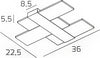 Applique-moderno-Top-Light-FLIGHT-1180-35-led-integrato-lampada-parete-acrilico