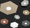 Applique-moderno-Top-Light-HEXAGON-1142-1L-GX53-LED-metallo-lampada-parete-soffitto