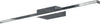 Applique-moderno-Top-Light-LINE-1154-AG-CR-LED-metallo-lampada-parete