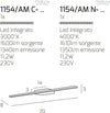 Applique-moderno-Top-Light-LINE-1154-AM-BI-LED-metallo-lampada-parete