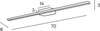 Applique-moderno-Top-Light-LINE-1154-AM-BI-LED-metallo-lampada-parete