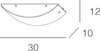 Applique-moderno-Top-light-LINEAR-MAD-1075-A30-E27-LED-vetro-lampada-parete-soffitto