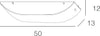 Applique-moderno-Top-Light-LINEAR-MAD-1075-A50-E27-LED-vetro-lampada-parete-soffitto