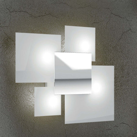 Applique-moderno-Top-Light-SHADOW-1088-PL45-E27-LED-vetro-lampada-parete-soffitto