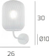 Applique-moderno-Top-Light-TENDER-1181-BI-AT-BF-E27-LED-vetro-lampada-parete