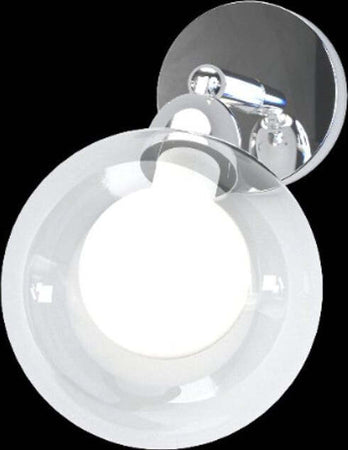 Applique-moderno-Top-light-WILLOW-1098-F1-BI-G9-LED-metallo-vetro-lampada-parete-soffitto-orientabile