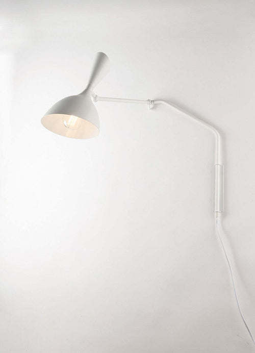 Applique Morgan Bianco 1Xe27 75X53X18Cm Illuminazione/Illuminazione per interni/Illuminazioni per pareti/Applique Led Mall Home - Napoli, Commerciovirtuoso.it