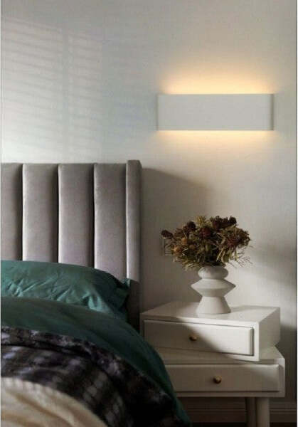 Applique Muro Led 15 W Doppia Emissione Di Luce Bianco Rettangolare Moderno E57 Illuminazione/Illuminazione bagno/Luci da specchio Trade Shop italia - Napoli, Commerciovirtuoso.it