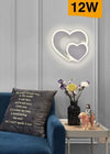 Applique Muro Led Interno Moderno Doppio Cuore 12 W Luce 3000k 4000k 6500k E83-b Casa, arredamento e bricolage > Illuminazione da interno > Applique per interno Trade Shop italia - Napoli, Commerciovirtuoso.it