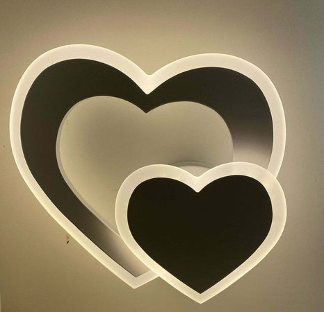 Applique Muro Led Interno Moderno Doppio Cuore 12 W Luce 3000k 4000k 6500k E83-b Casa, arredamento e bricolage > Illuminazione da interno > Applique per interno Trade Shop italia - Napoli, Commerciovirtuoso.it