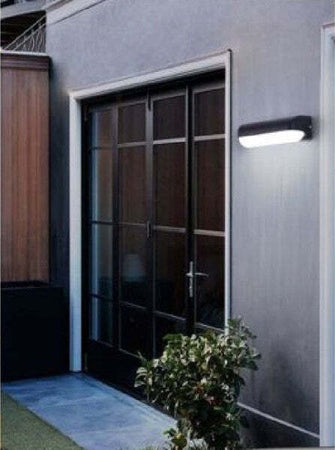 Applique Nero Da Esterno 12 Watt Luce Calda Fredda Naturale Es63 Illuminazione/Illuminazione per esterni/Lampade da parete Trade Shop italia - Napoli, Commerciovirtuoso.it