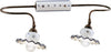 Applique-Orizzontale-Classica-Roma-Metallo-Ceramica-Nero-Sfumato-Rame-2-Luci-E14