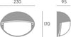 Applique-Palpebra-Contemporanea-Coconut-Alluminio-Bianco-1-Luce-Led-7W-4000K