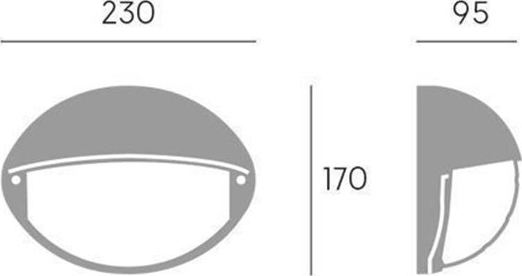 Applique-Palpebra-Contemporanea-Coconut-Alluminio-Bianco-1-Luce-Led-7W-4000K