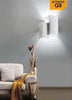 Applique Parete In Gesso 2 Rettangoli Incastonati Bianco Ip20 Gs-e39 Verniciabile Illuminazione/Illuminazione per interni/Illuminazioni per pareti/Applique Trade Shop italia - Napoli, Commerciovirtuoso.it
