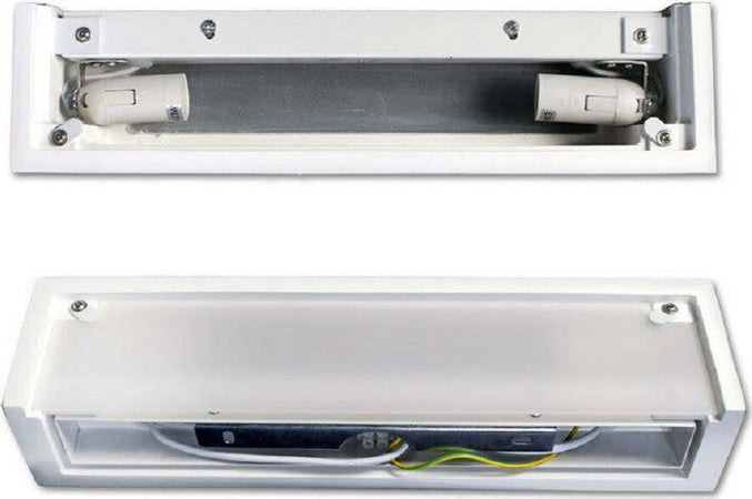 Applique Parete In Gesso Rettangolare Doppia Emissione E14 Verniciabile Ip20 E06 Casa, arredamento e bricolage > Illuminazione da interno > Applique per interno Trade Shop italia - Napoli, Commerciovirtuoso.it