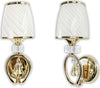 Applique Parete Lumetto Muro Attacco E27 Oro Argento Abat Jour Lume In Vetro E18 Casa, arredamento e bricolage > Illuminazione da interno > Applique per interno Trade Shop italia - Napoli, Commerciovirtuoso.it