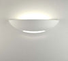 Applique-Parete-Mezza-Luna-Gesso-Doppia-Emissione-Verniciabile-Attacco-R7s