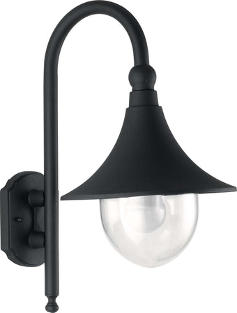 Applique Pavia Nero 1Xe27 Ip44 26X48X34Cm Illuminazione/Illuminazione per esterni/Lampade da parete Led Mall Home - Napoli, Commerciovirtuoso.it