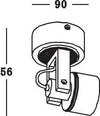 Applique  per interni da parete in alluminio puro IP20 attacco MR16/GU5.3 12V Illuminazione/Illuminazione per interni/Illuminazioni per pareti/Applique Led Mall Home - Napoli, Commerciovirtuoso.it
