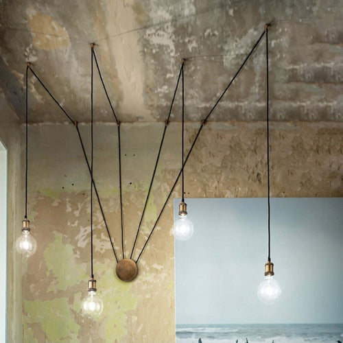 Applique-Perenz-COMPOSIZIONE-CLASSICA-6251-OB-LED-E27-lampada-soffitto-parete-multiluce-ragno-interni