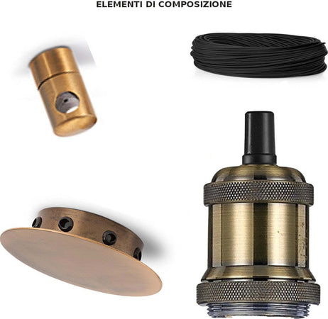 Applique-Perenz-COMPOSIZIONE-CLASSICA-6251-OB-LED-E27-lampada-soffitto-parete-multiluce-ragno-interni