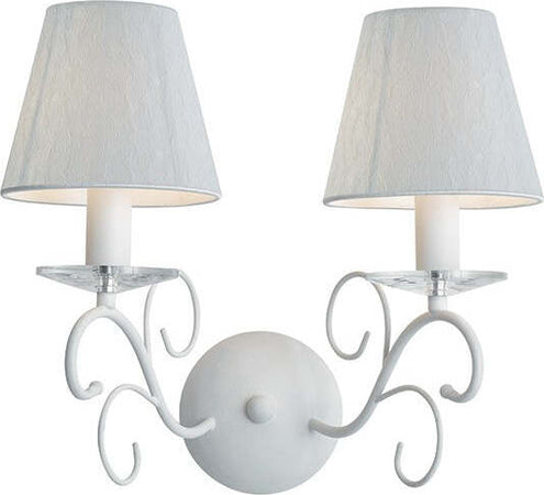 Applique Perla Bianco 2Xe14 35X35Cm Illuminazione/Illuminazione per interni/Illuminazioni per pareti/Applique Led Mall Home - Napoli, Commerciovirtuoso.it