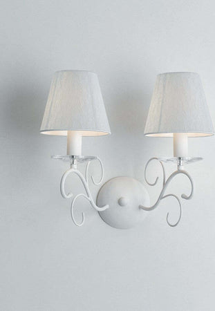 Applique Perla Bianco 2Xe14 35X35Cm Illuminazione/Illuminazione per interni/Illuminazioni per pareti/Applique Led Mall Home - Napoli, Commerciovirtuoso.it