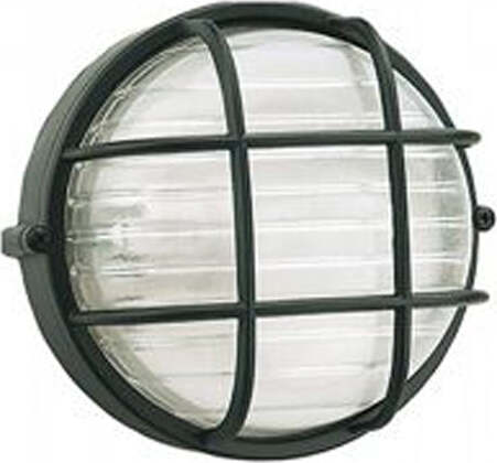Applique-Piccola-Gabbia-Industriale-Tonda-Alluminio-E-Vetro-Nero-1-Luce-E27