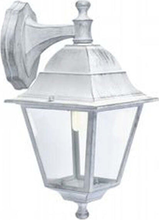 Applique-Piccola-In-Basso-Esterno-Old-Alluminio-E-Vetro-Bianco-E-Arg.-1-Luce-E27