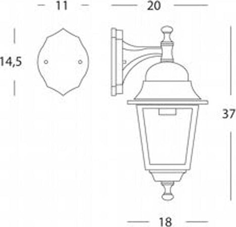 Applique-Piccola-In-Basso-Esterno-Old-Alluminio-E-Vetro-Bianco-E-Arg.-1-Luce-E27
