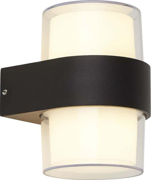 Applique-Pittsburgh-Alluminio-Bianco-Policarbonato-Nero-Led-7,09W-3000K