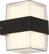 Applique-Pittsburgh-Alluminio-Nero-Policarbonato-Trasparente-Led-6,83W-3000K