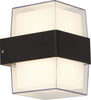 Applique-Pittsburgh-Alluminio-Nero-Policarbonato-Trasparente-Led-6,83W-3000K