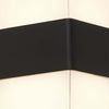 Applique-Pittsburgh-Alluminio-Nero-Policarbonato-Trasparente-Led-6,83W-3000K