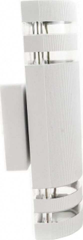 APPLIQUE PLAFONIERA DOPPIO FARETTO FASCIO DW BIANCO TONDO 9,5X31CM LUCE A PARETE Illuminazione/Illuminazione per esterni/Lampade da parete Trade Shop italia - Napoli, Commerciovirtuoso.it