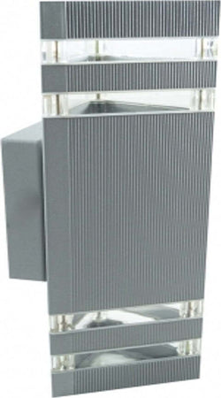 APPLIQUE PLAFONIERA DOPPIO FARETTO FASCIO DW GRIGIO TRIANGOLARE 10,7X32 CM LUCE Illuminazione/Illuminazione per esterni/Lampade da parete Trade Shop italia - Napoli, Commerciovirtuoso.it