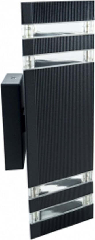 APPLIQUE PLAFONIERA DOPPIO FARETTO FASCIO DW NERO TRIANGOLARE 10,7X32 CM LUCE Illuminazione/Illuminazione per esterni/Lampade da parete Trade Shop italia - Napoli, Commerciovirtuoso.it