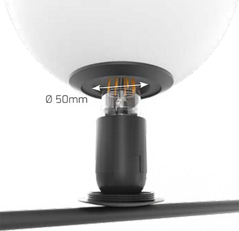 Applique-plafoniera-moderna-Top-Light-HOLLY-1201-2-E27-led-lampada-parete-soffitto-sfera-vetro