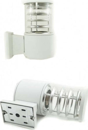 Applique-Plafoniera-Singolo-Faretto-Fascio-Dw-Bianco-Spirale-22x17x11-Cm-Luce