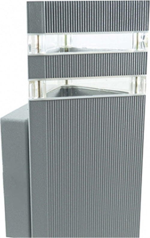 APPLIQUE PLAFONIERA SINGOLO FARETTO FASCIO DW GRIGIO TRIANGOLARE 10,7X20,5 CM Illuminazione/Illuminazione per esterni/Lampade da parete Trade Shop italia - Napoli, Commerciovirtuoso.it