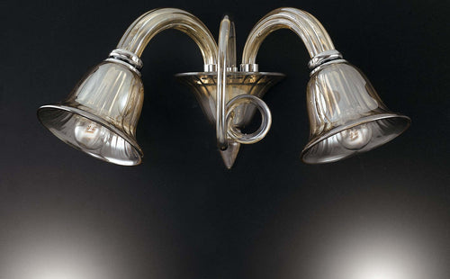 Applique Poseidon Champagne 2Xe14 37X23,5X37Cm Illuminazione/Illuminazione per interni/Illuminazioni per pareti/Applique Led Mall Home - Napoli, Commerciovirtuoso.it