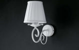 Applique-Provenzale-1-Luce-Ferro-Battuto-e-Paralume-Bianco-Shabby-Serie-Alma
