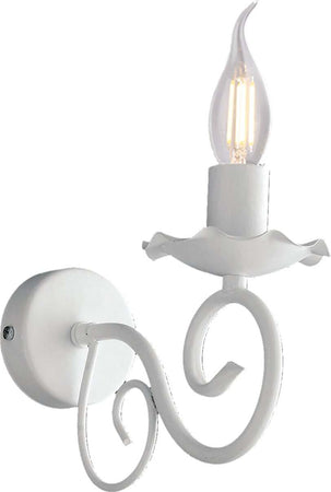 Applique-Provenzale-Alma-1-Luce-Ferro-Battuto-Bianco-Shabby