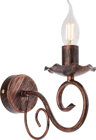 Applique-Provenzale-Alma-1-Luce-Ferro-Battuto-Nero-E-Rame
