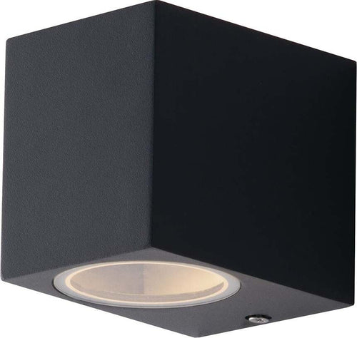 Applique Qubo Antracite 1Xgu10 Ip54 9,3X8X6,7Cm Illuminazione/Illuminazione per interni/Illuminazioni per pareti/Applique Led Mall Home - Napoli, Commerciovirtuoso.it