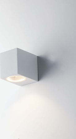 Applique Qubo Bianco 1Xgu10 Ip54 9,3X8X6,7Cm Illuminazione/Illuminazione per interni/Illuminazioni per pareti/Applique Led Mall Home - Napoli, Commerciovirtuoso.it