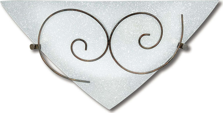 Applique Ricciolo Bianco 1Xe27 40X19Cm Illuminazione/Illuminazione per interni/Illuminazioni per pareti/Applique Led Mall Home - Napoli, Commerciovirtuoso.it