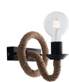 Applique Rope In Corda 1Xe27 18X19X20,5Cm Illuminazione/Illuminazione per interni/Illuminazioni per pareti/Applique Led Mall Home - Napoli, Commerciovirtuoso.it
