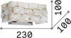 Applique-Rustica-Country-Carrara-Alabastro-2-Luci-G9-3W-3000K-Luce-Calda